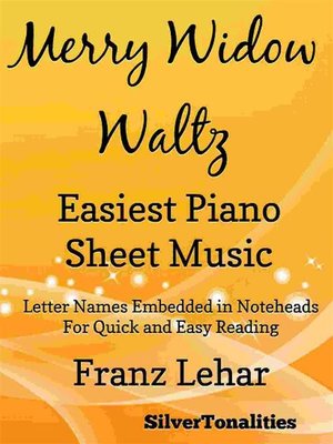 cover image of Merry Widow Waltz Easiest Piano Sheet Music